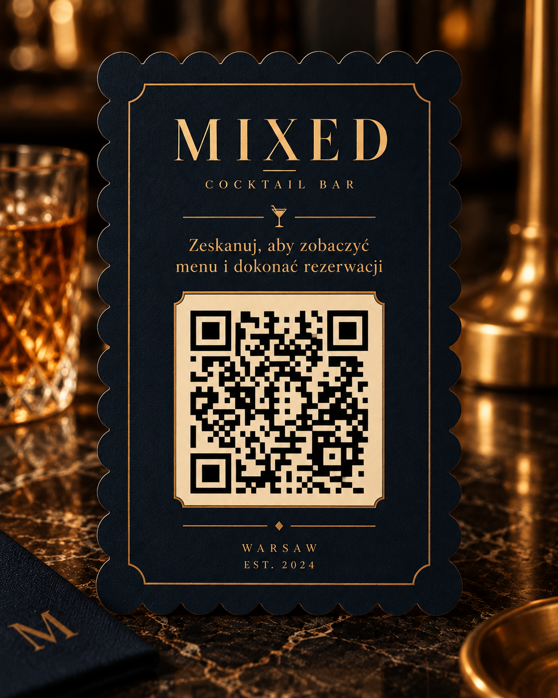 Kod QR — cocktail bar